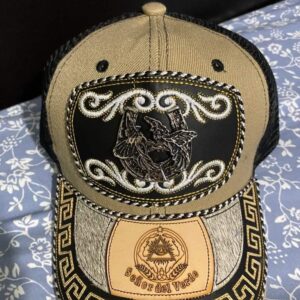 Gorra cafe con negro - Gallos de pelea