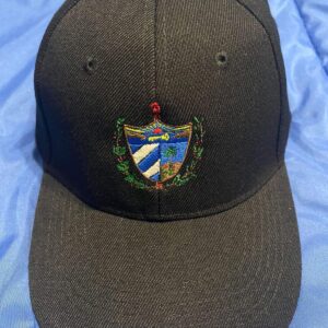 Gorra negra escudo azul