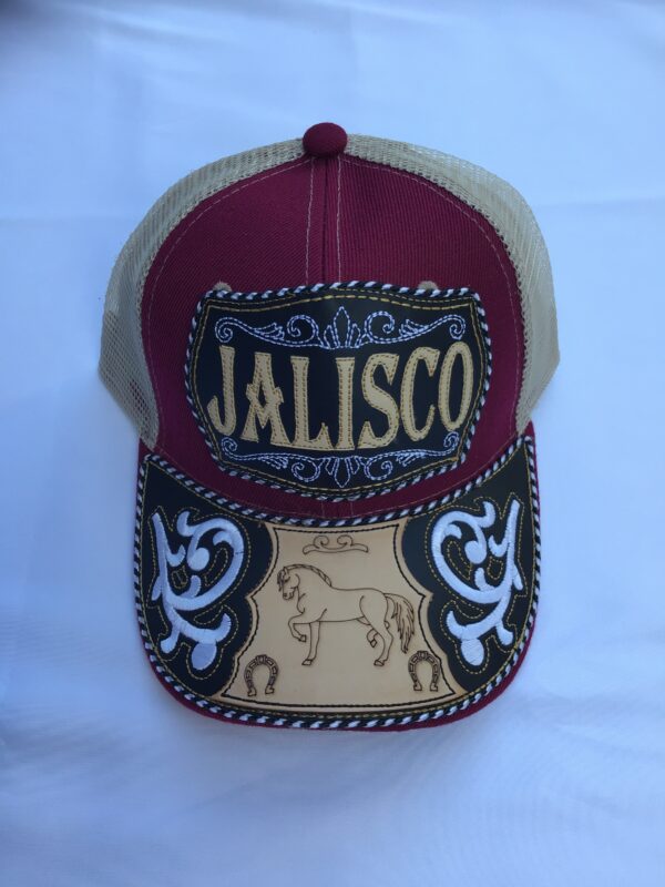 Gorra guinda con blanco Jalisco