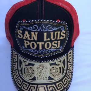 Gorra negra con rojo San Luis Potosí