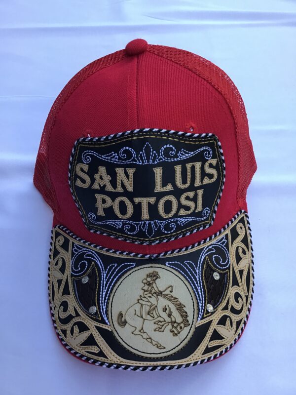 Gorra roja con estampado de San Luis Potosí