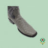 Gray Ostrich Boots