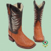 Cognac Ostrich Boots