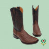 Brown Ostrich Boots - Last Dubai