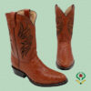 Botas Avestruz Coñac - Horma oval