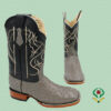 Botas Avestruz Gris - Horma Bulldog