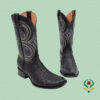 Botas Avestruz Negro - Horma Duabi