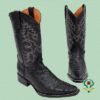 Botas Avestruz Negro - Horma Holanda