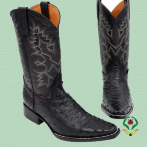 Black Ostrich Boots - Holland Last 2