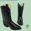 Botas Avestruz Negro - Horma Oval