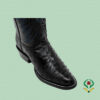 Botas Avestruz Negro - Horma Oval