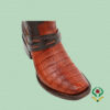 Cognac Crocodile Boots - Dylan Model