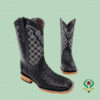 Botas Cocodrilo Negro - Horma Bulldog 10