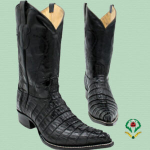 Black Crocodile Boots - Chihuahua last