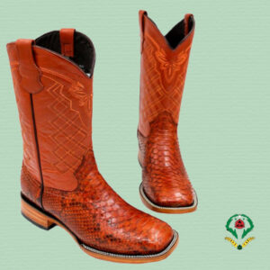 Cognac Piton Boots