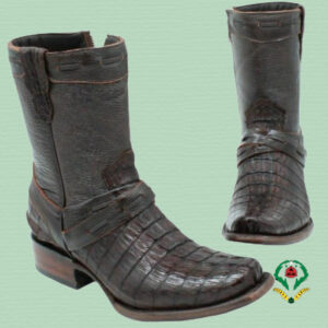 Brown crocodile boots - Dylan Model