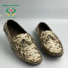 White loafers with black texture - Sr del Verde