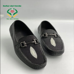 Black loafers with white stain - Sr del Verde