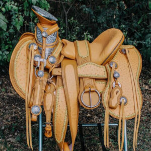 honey colored saddle