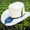 Sombrero Tombstone blanco con detalles negros