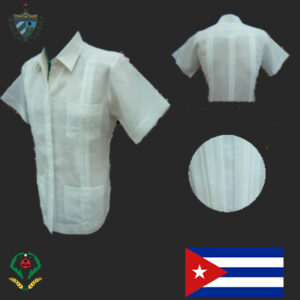 GUAYABERA LINO ITALIANO LISO 2