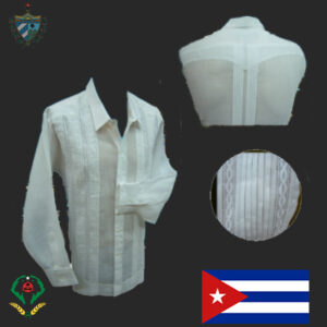 Guayabera Lino Montecarlo Doble Encaje