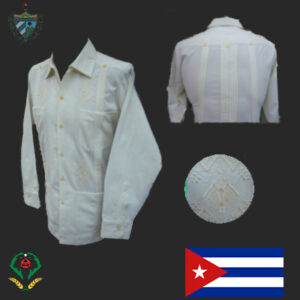 Embroidered Sucker Blanket Guayabera