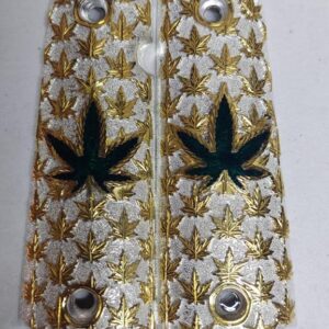 Cacha Marihuana Dorado con Blanco