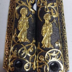 Cacha Santa Muerte Golden with Black 2