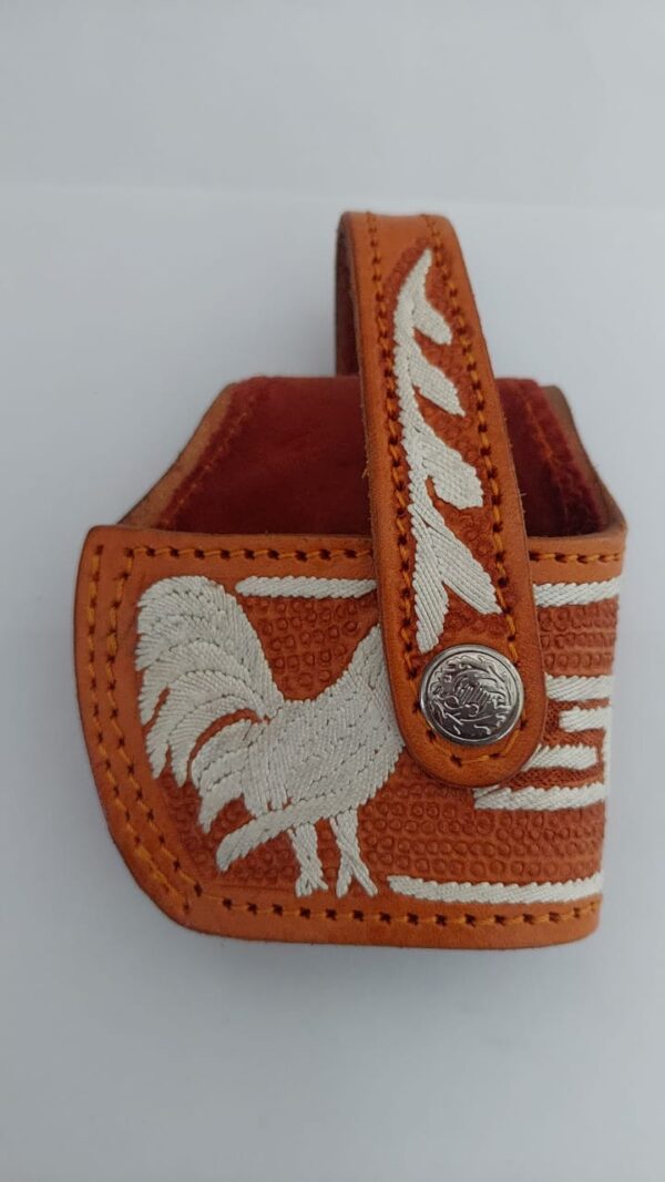 Holster con gallo bordado