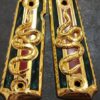 Gold plated gun grip - Colt - Serpiente