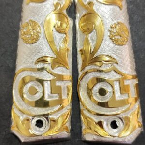 Gold plated gun grip - Colt - Colt MalVerde