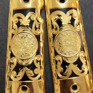 Gold plated gun grip - Colt - Moneda Dorada