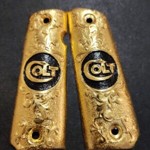 Gold plated gun grip - Colt - Colt