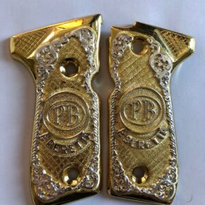 Gold plated gun grip - Beretta 92 - PB