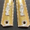 Gold plated gun grip - Colt - Santa Muerte Plateada