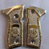 Gold plated gun grip - Beretta 92 - Plateado Beretta