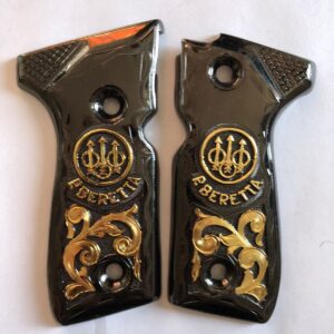 Gold plated gun grip - Beretta 92 - Negra Beretta