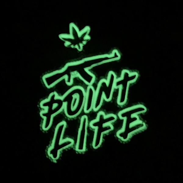 Iced Out Bling Hip Hop CZ Letter Point Life Pendant Necklace Zircon Fluorescence AK47 Guns Charm Necklaces Men Jewelry 2022 New