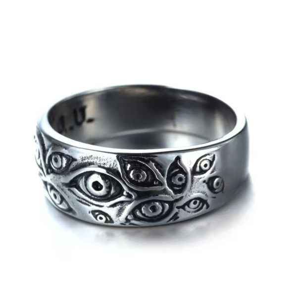 Vintage Devil Eye Ring for Men Hip Hop Punk Style Party Cocktail Male Rings Jewelry Accessories Monster Eyes Ring